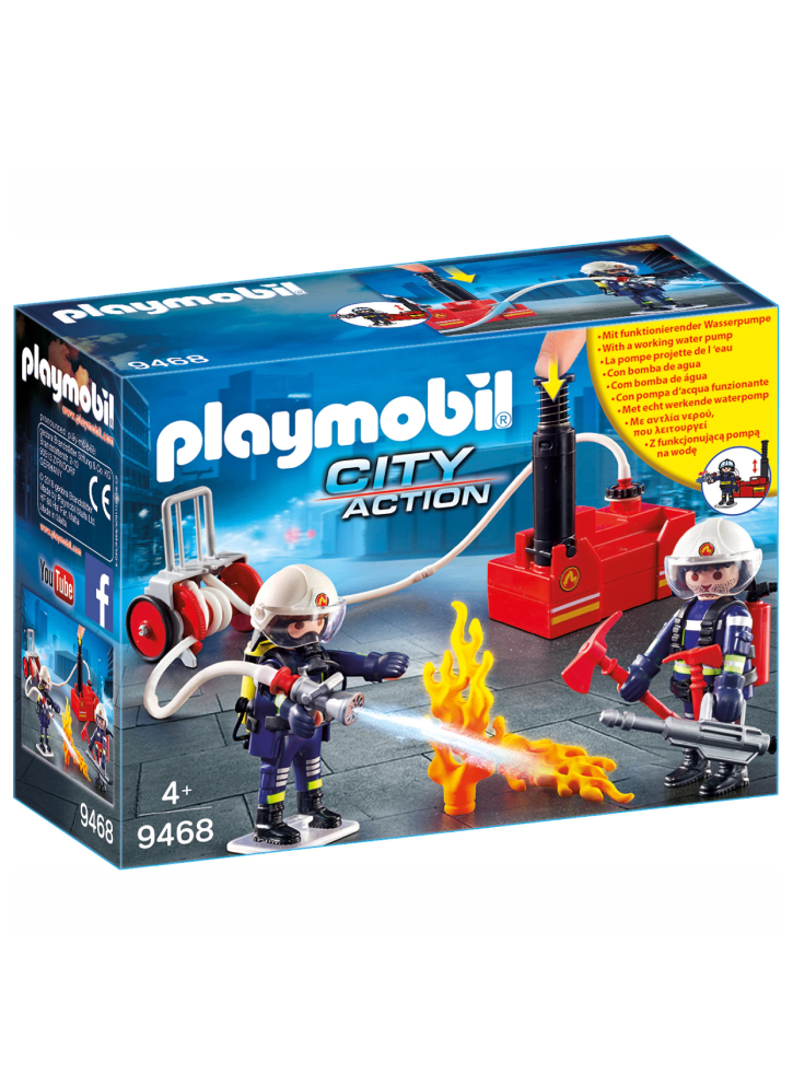 Set Playmobil Firefighters with Water Pump (9468)