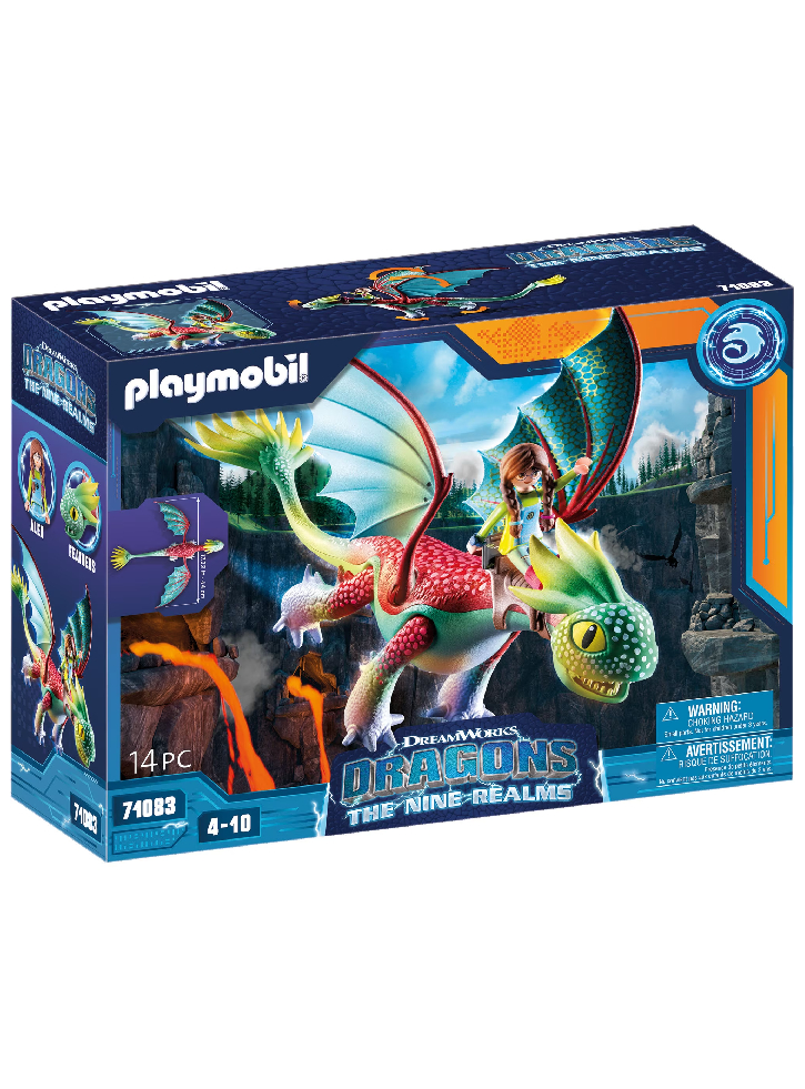 Set Playmobil Dragons The Nine Realms Feathers & Alex (71083)