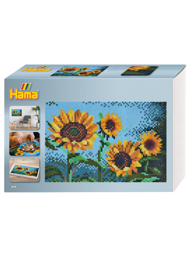 Set HAMA Midi Beads Art Sunflowers (383608)