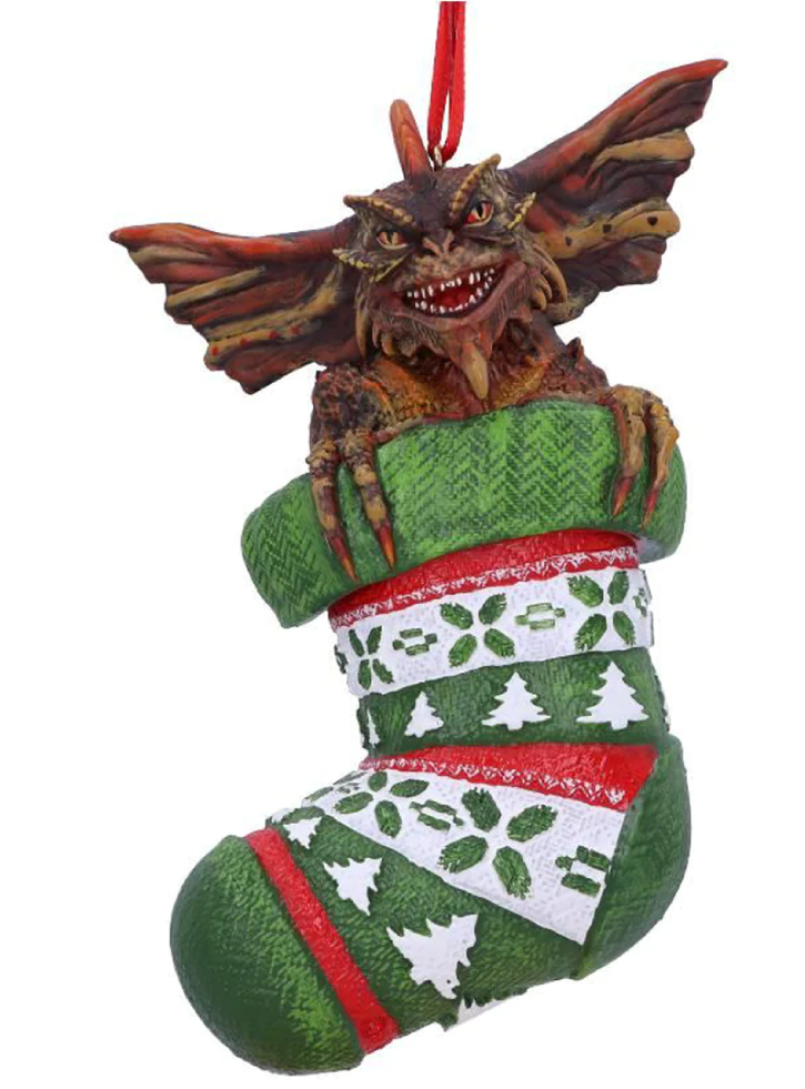 Figurina Gremlins Mohawk in Stocking Hanging 12cm