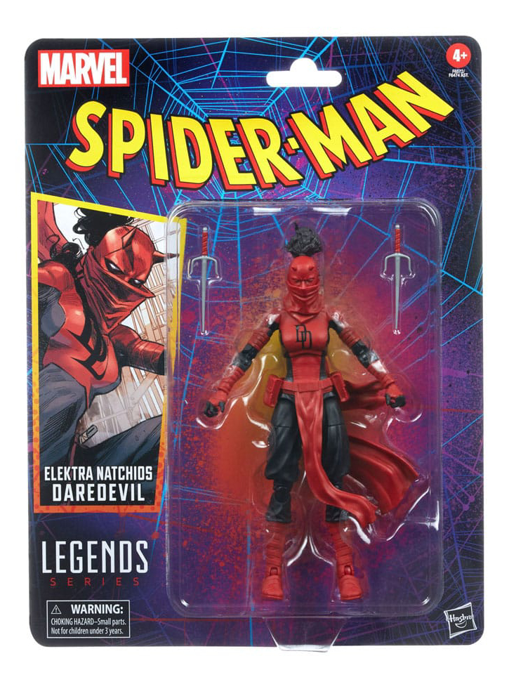 Figurina Marvel Legends Series Spider-Man Elektra Natchios Daredevil 15cm