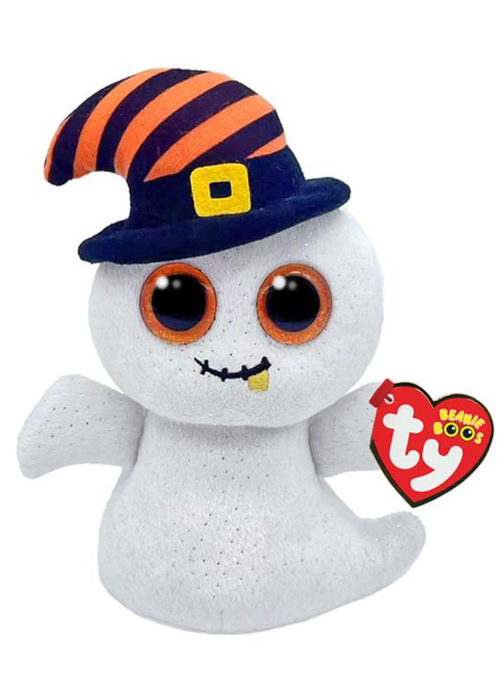 Plus TY Beanie Boos Halloween Collection Nightcap The White Gost (Regular) (TY37296) 15cm