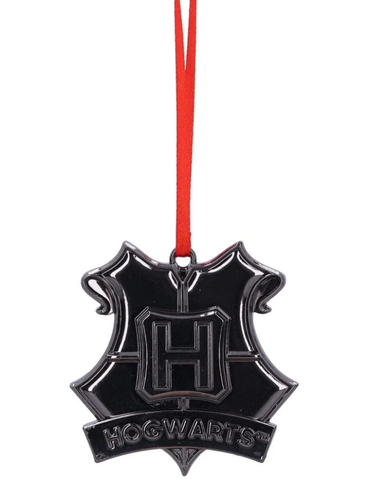 Harry Potter Hogwarts Crest (Silver) Hanging 6cm