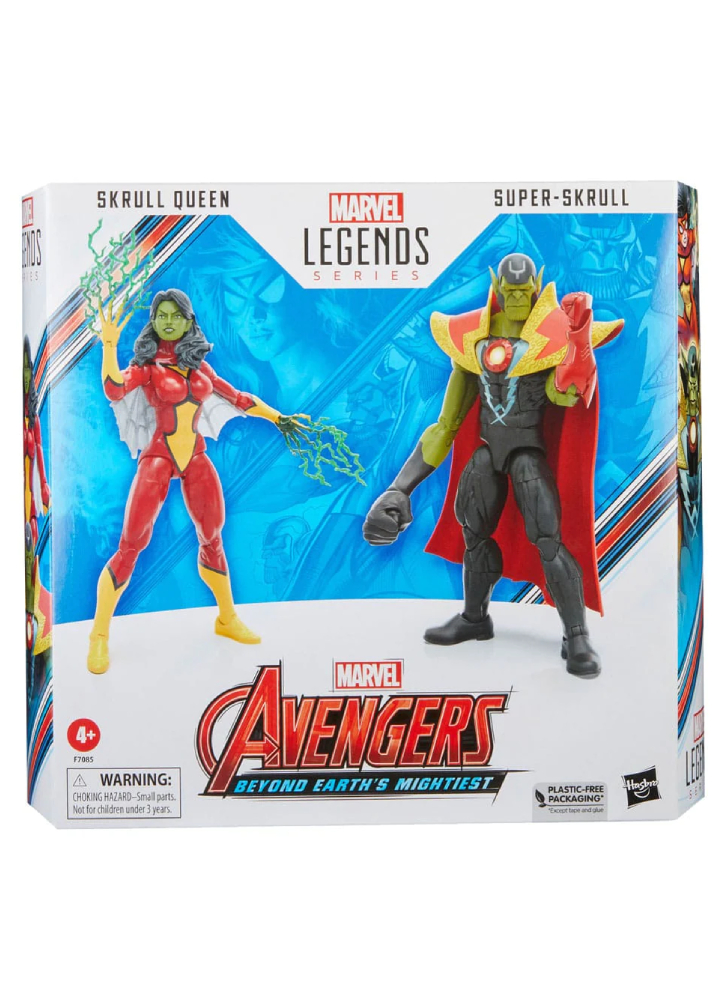 Figurina Avengers Legends Series Skrull Queen & Super-Skrull (60th Anniversary) 15cm