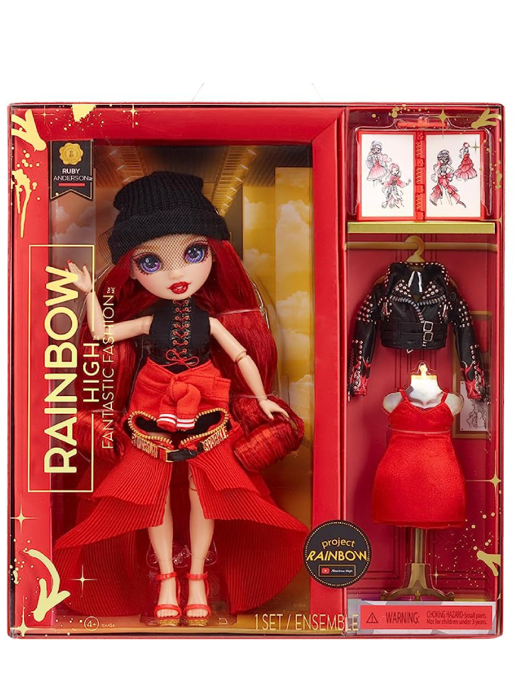 Papusa MGA Rainbow High Fantastic Fashion Ruby Anderson (587323EUC)