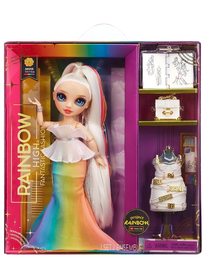 Papusa MGA Rainbow High Fantastic Fashion Amaya Raine (594154EUC)