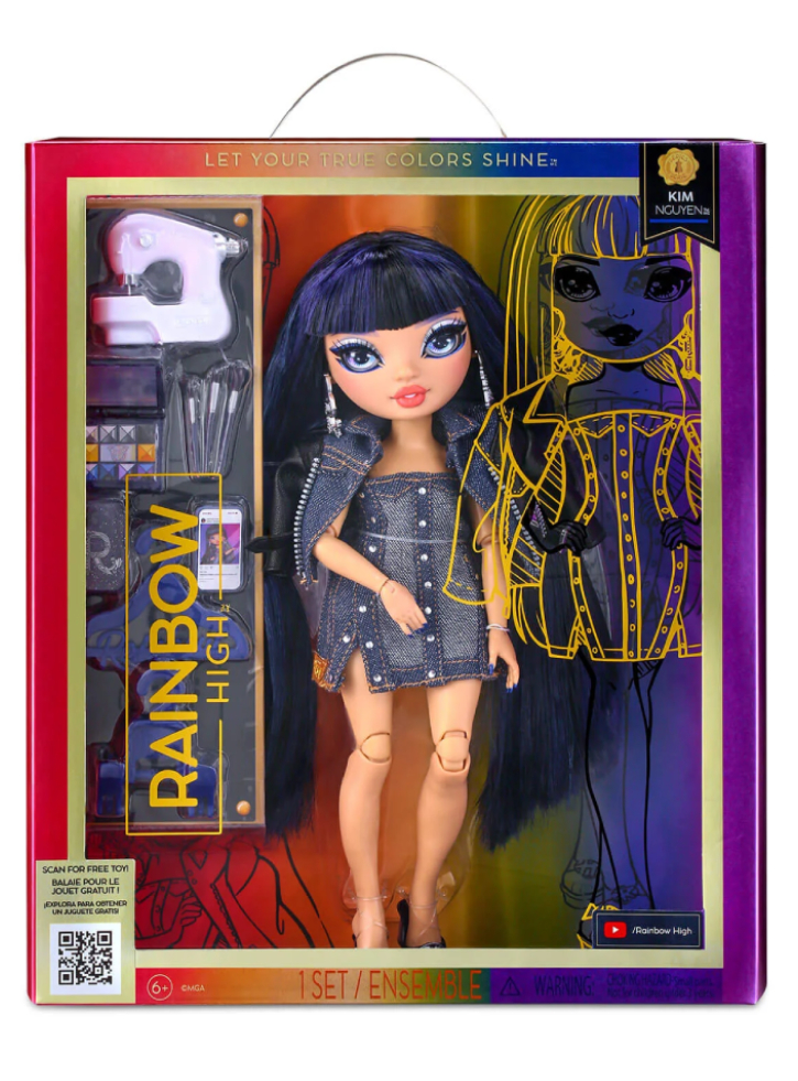 Papusa MGA Rainbow High Kim Nguyen (Blue) (583158EUC)