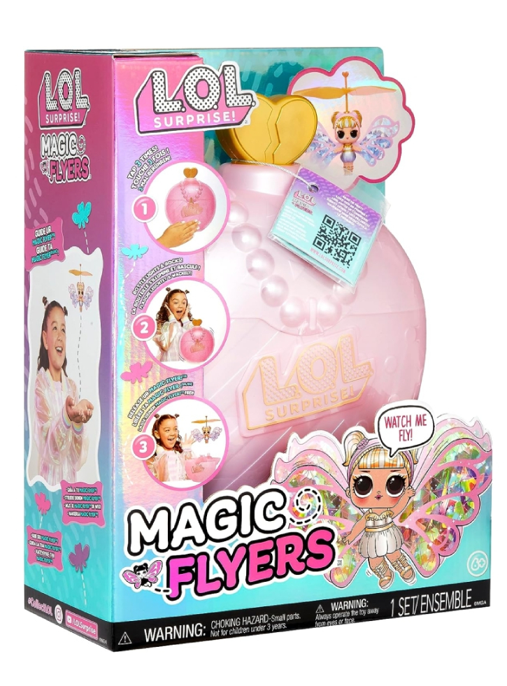 Papusa MGA L.O.L. Surprise Magic Flyers Sky Starling Gold Wings (593539EUC)