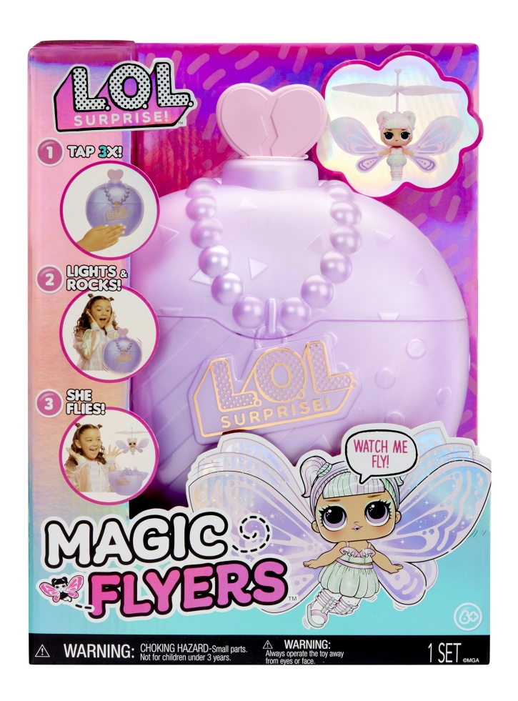 Papusa MGA L.O.L. Surprise Magic Flyers Sweetie Flying Purple Wings (593621EUC)