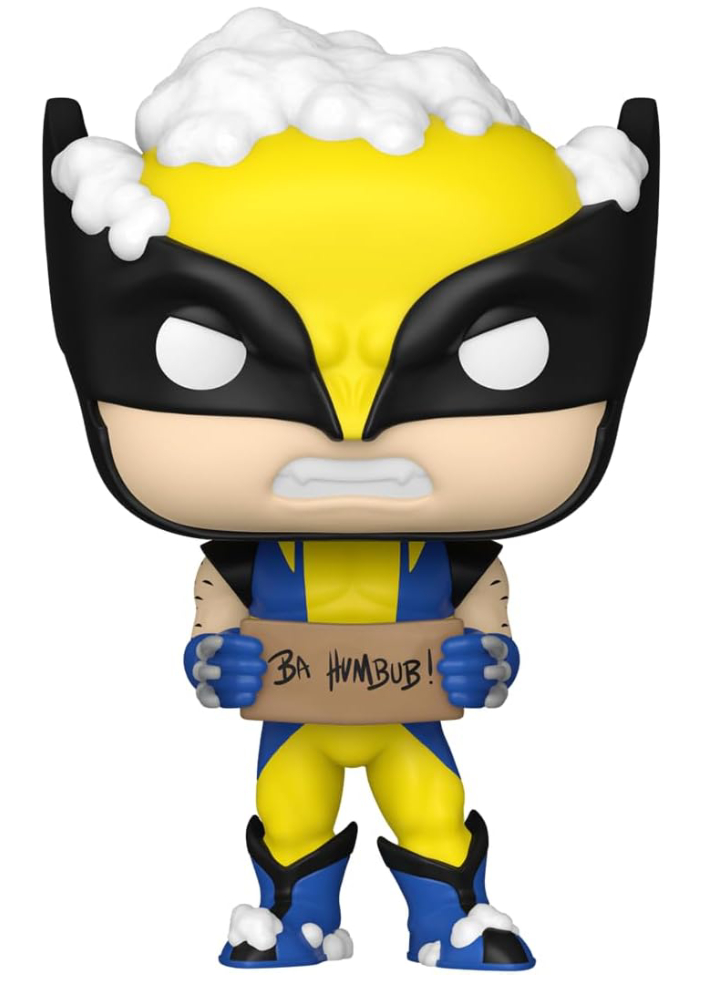 Figurina Funko Pop Marvel Holiday Wolverine with Sign Bobble-Head 9cm
