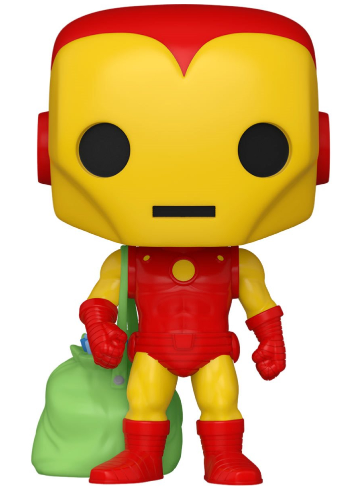 Figurina Funko Pop Marvel Holiday Iron Man with Bag Bobble-Head 9cm