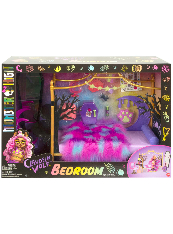 Monster High Clawdeen Wolf Bedroom (HHK64)