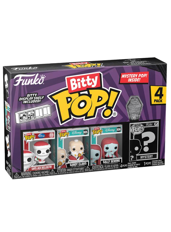 Figurine Funko Bitty Pop Disney The Nightmare Before Christmas 30th Santa Jack Skellington 2.5