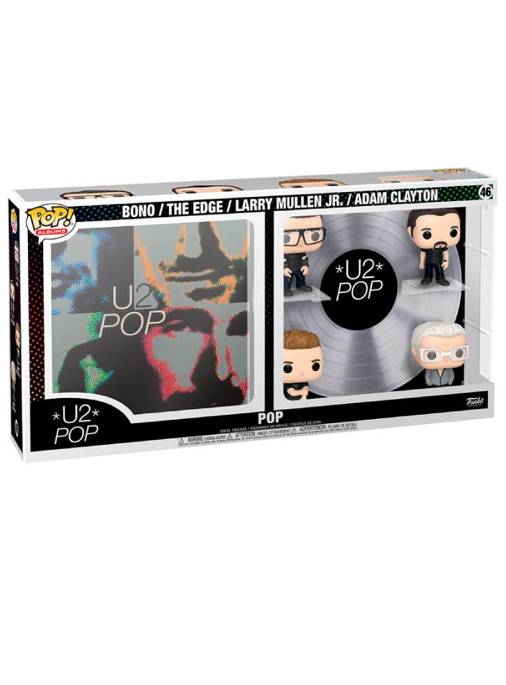 Figurine Funko Pop Albums Deluxe U2 Pop Bono /The Edge/Larry Mullen Jr/ Adam Clayton