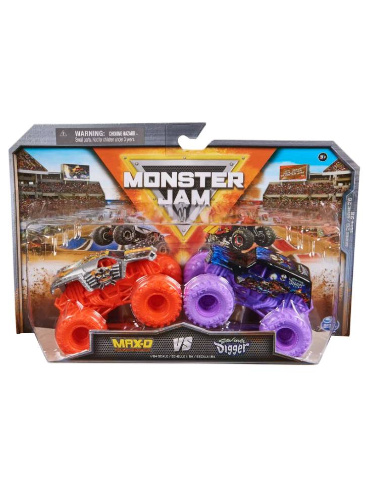 Monster Jam 1:64 Die Cast Max-D vs W Digger
