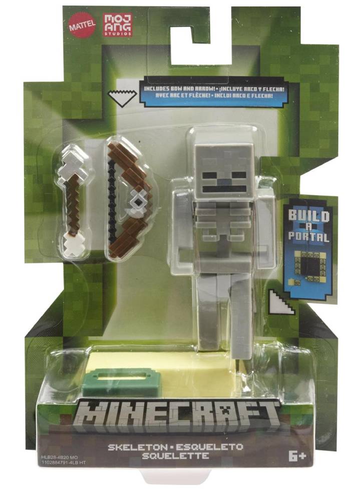 Figurina Minecraft Build a Portal Skeleton Core 8cm
