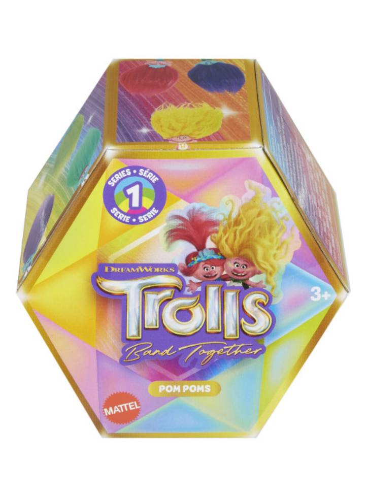 Papusa Trolls Band Together Random Mini Pom Pom (HPB53)