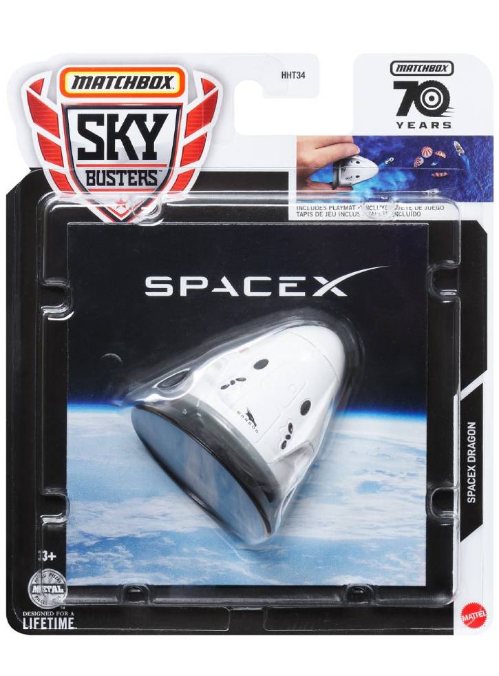 Matchbox Sky Busters SpaceX - SpaceX Dragon (HHT59)