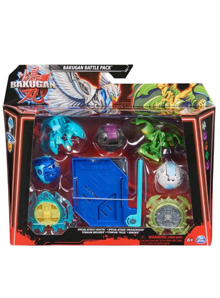 Bakugan Battle Pack Special Attack Ventri/Dragonoid/Bruiser/Titanium/Smoke (20142916)