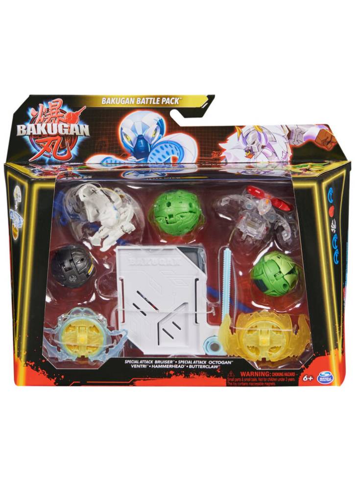 Bakugan Battle Pack Special Attack Bruiser/Octogan/Ventri/Hammerhead/Butterclaw (20142917)