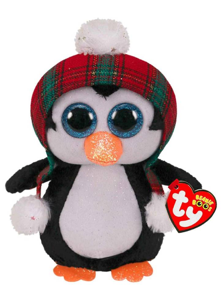 Plus TY Beanie Boos Winter Collection Cheer the Penguin Regular 15cm (TY36241)