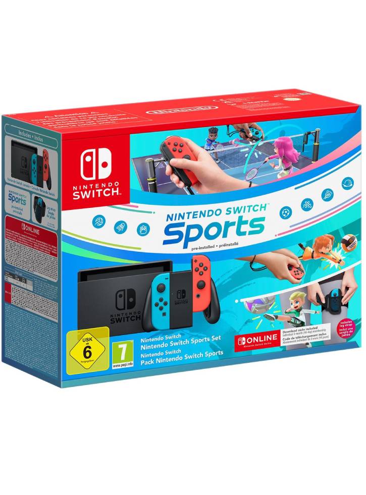 Consola 1.1 Neon Red/Neon Blue Sports + Leg Strap - Nintendo Switch