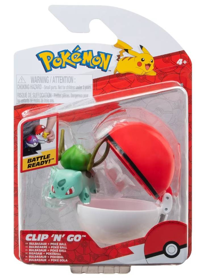 Figurina Pokemon Clip & Go Pokeball Bulbasaur