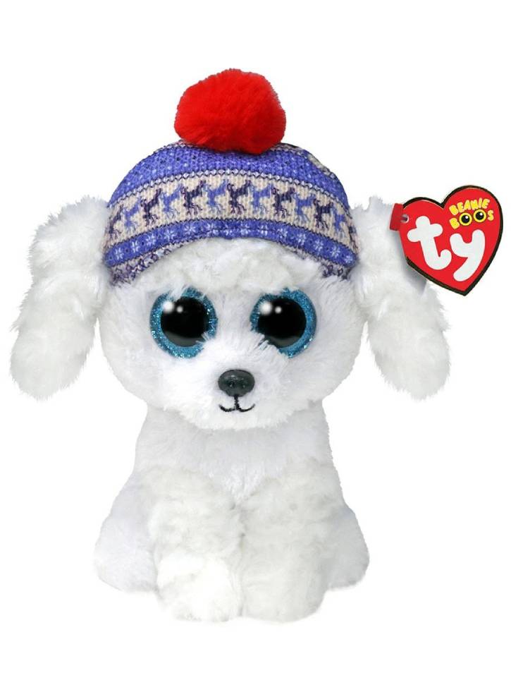 Plus Ty Beanie Boos Winter Collection Sleighbell The Dog 15cm (TY37299)