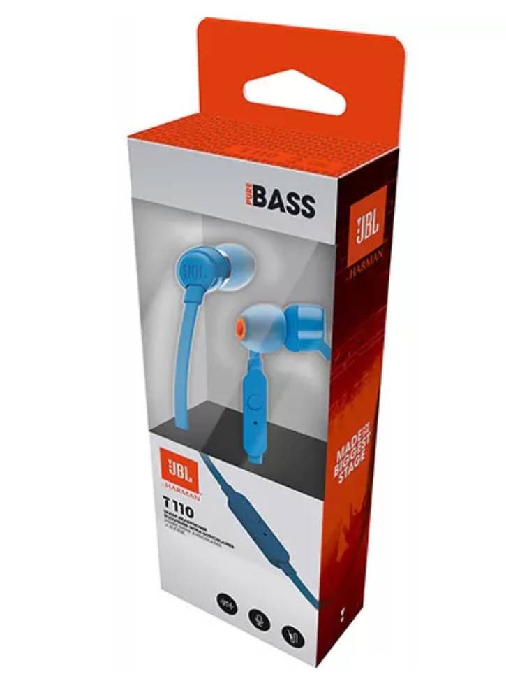 Casti JBL T110 Blue