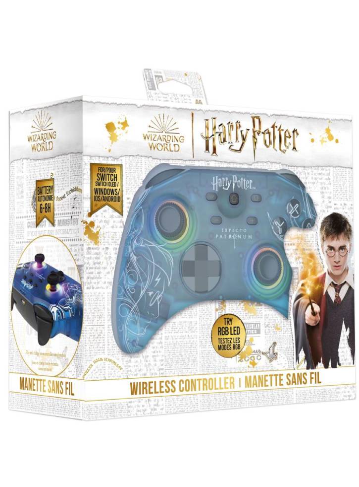 Controller Trade Invaders Harry Potter Expecto Patrom Blue - Nintendo Switch