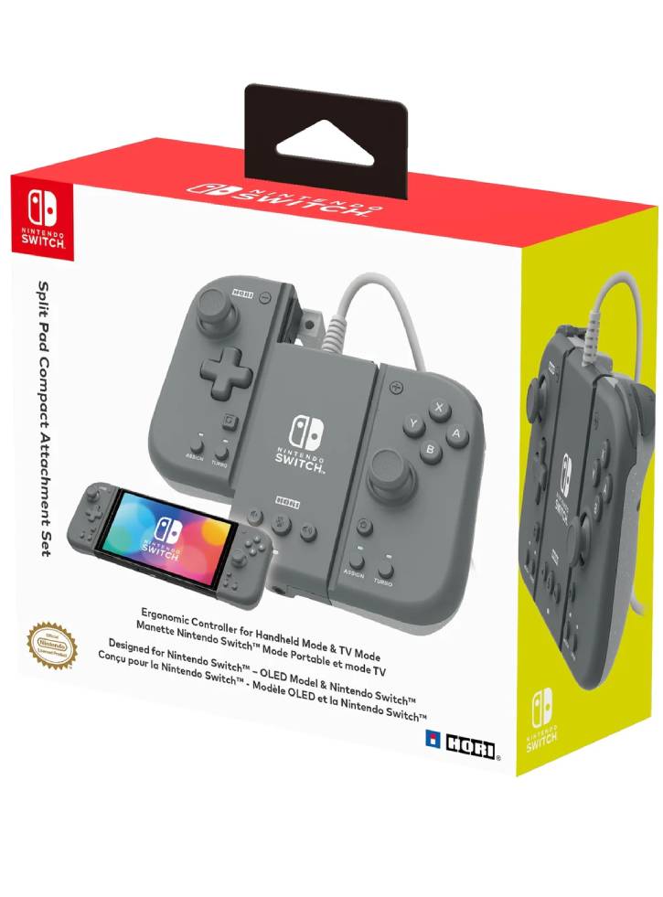 Controller Hori Split Pad Compact Attachment Grey - Nintendo Switc