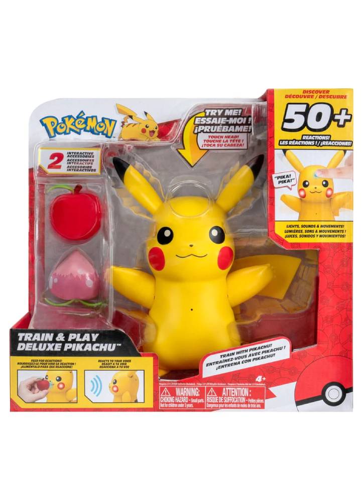 Figurina Pokemon Train & Play Deluxe Pikachu