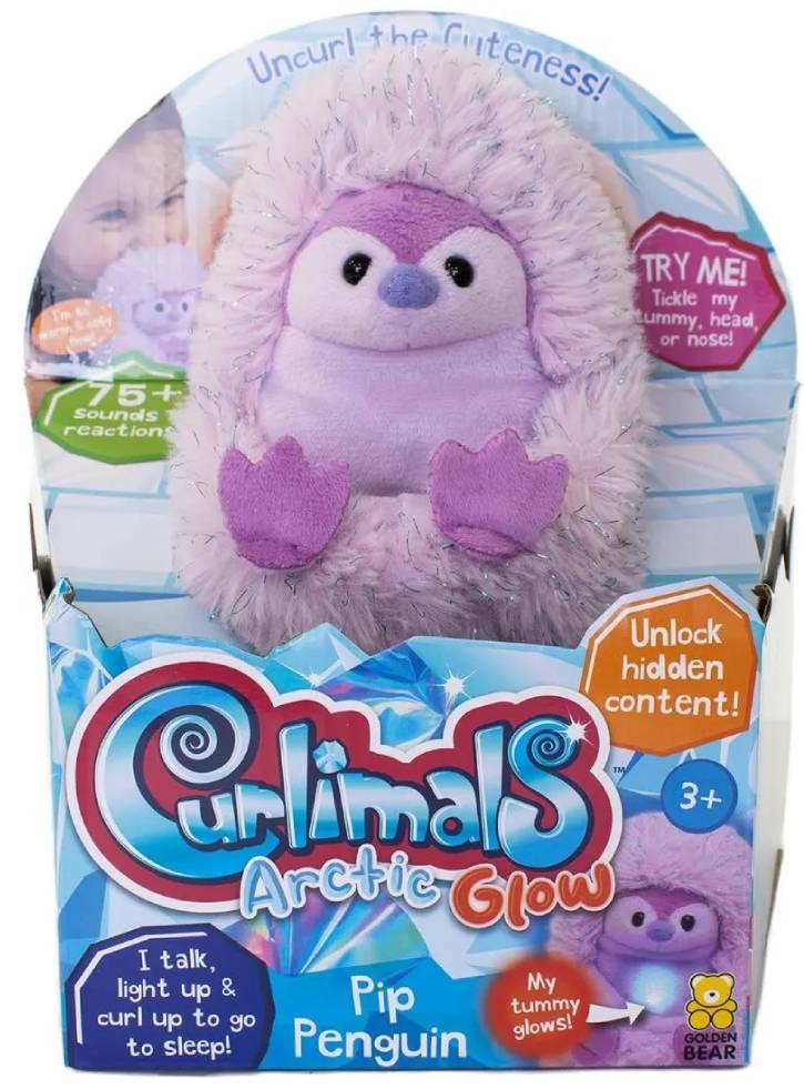 Plus Curlimals Artic Glow Pip Penguin (3728)