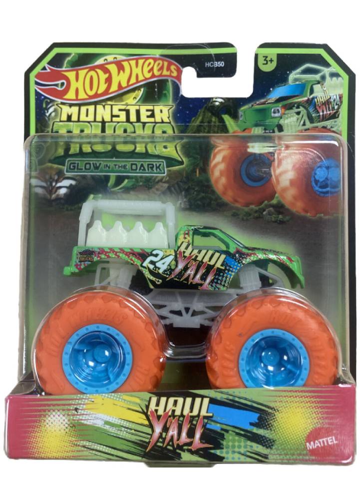 Hot Wheels Monster Trucks Glow in The Dark Haul Yall (HVH78)