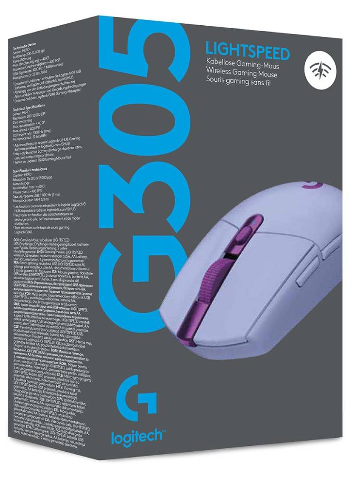 Mouse Logitech G305 Wireless Lilac