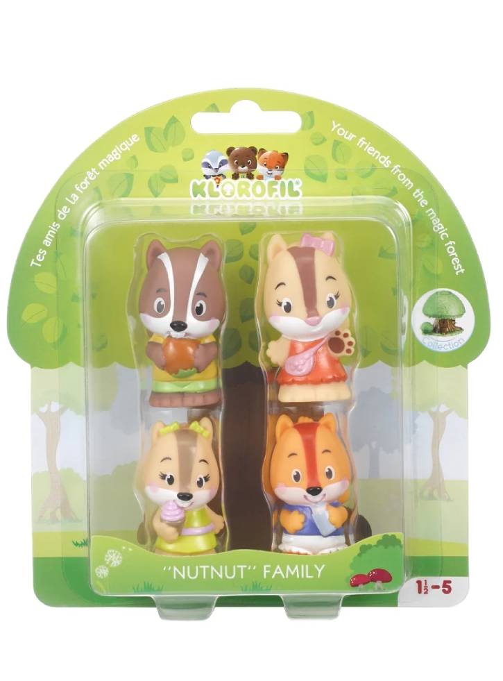Figurine Timber Tots by Klorofil Nutnut Family