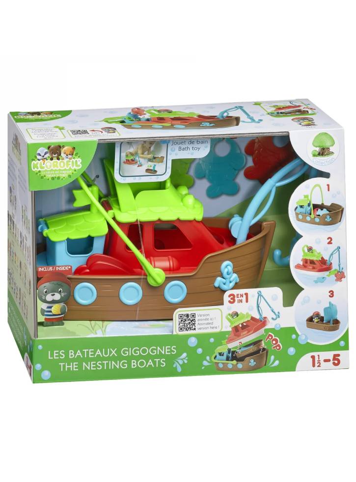 Figurine Timber Tots by Klorofil Stacking Boats