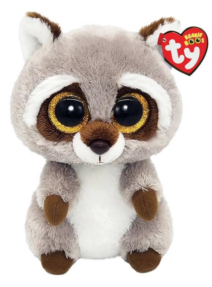 Plus TY Plush Beanie Boos Oakie The Grey Raccoon 15cm (TY36375)