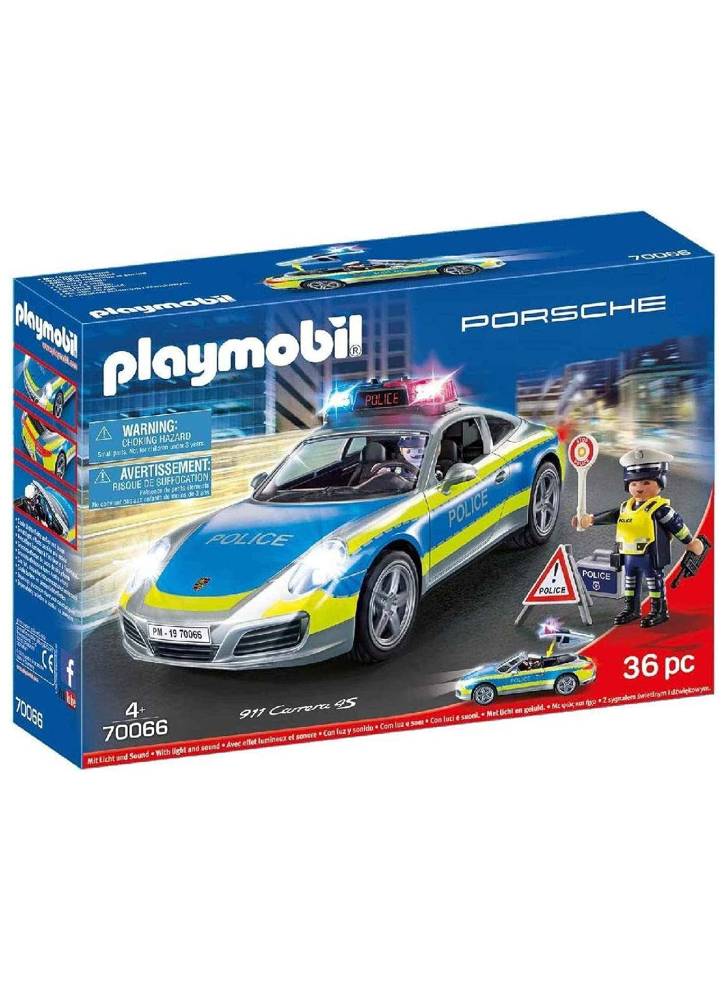 Playmobil Porsche 911 Carrera 4S Police White (70066))