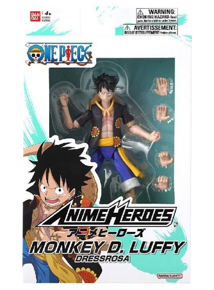 Figurina Bandai Anime Heroes One Piece Monkey D Luffy Dressrosa