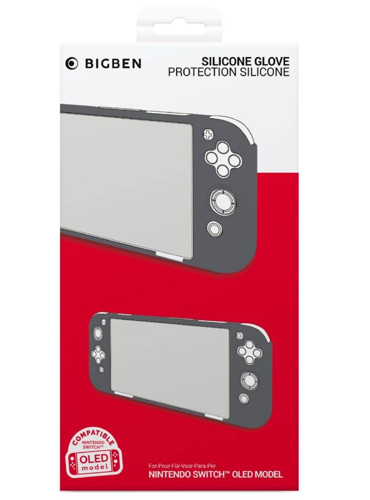 NINTENDO SWITCH OLED SILICONE CASE GREY (SWITCH) Husa Silicon Oled Grey - Nintendo Switch