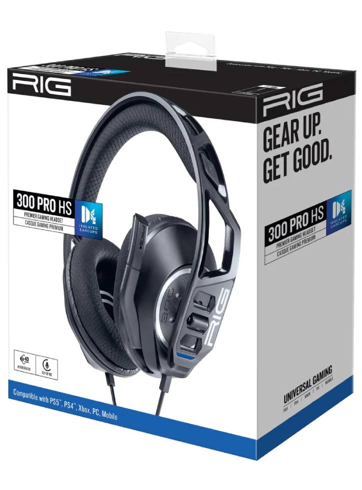 Casti Nacon RIG 300 Pro HS Black - Playstation 4