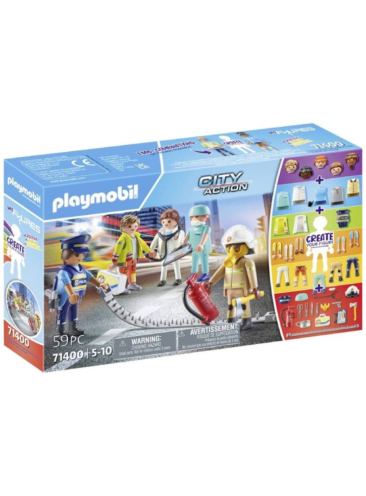 Figurine Playmobil My Figures Rescue Team (71400)