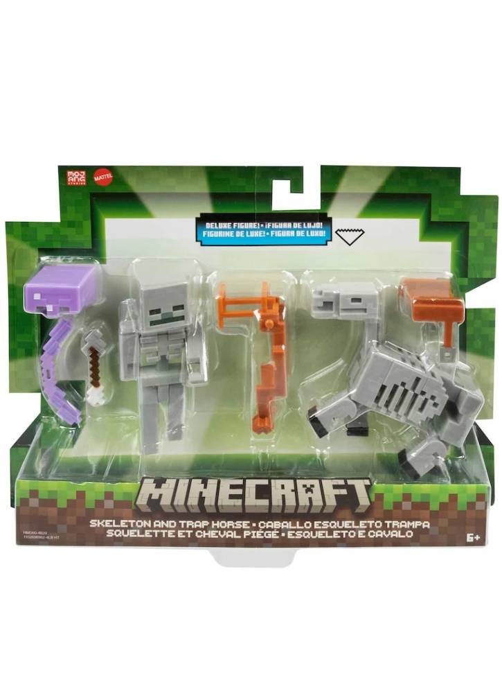 Figurine Minecraft Skeleton and Trap Horse