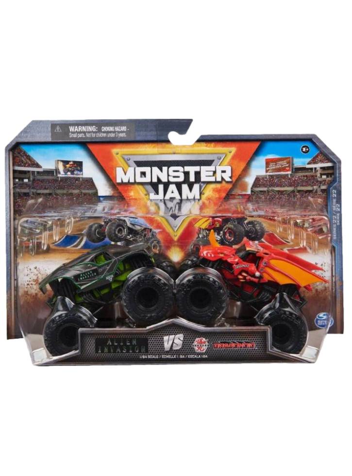 Monster Jam 1:64 Die Cast Alien Invasion vs Bakugan Dragonoid