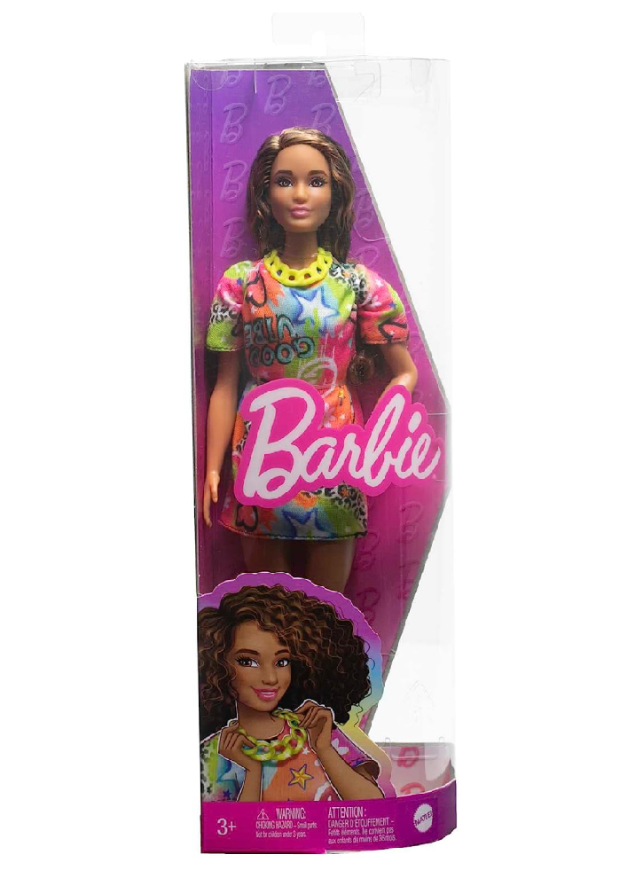 Papusa Barbie Fashionista Good Vibes T-shirt Dress (HPF77)