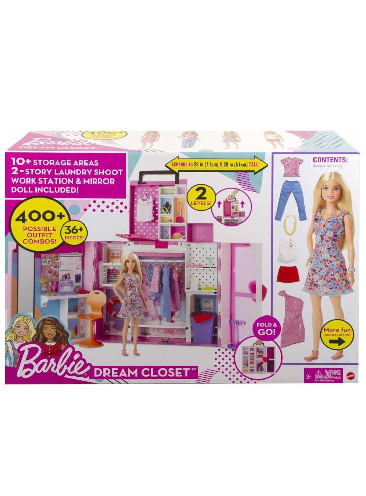Papusa Barbie Dream Closet & Accesories (HGX57)