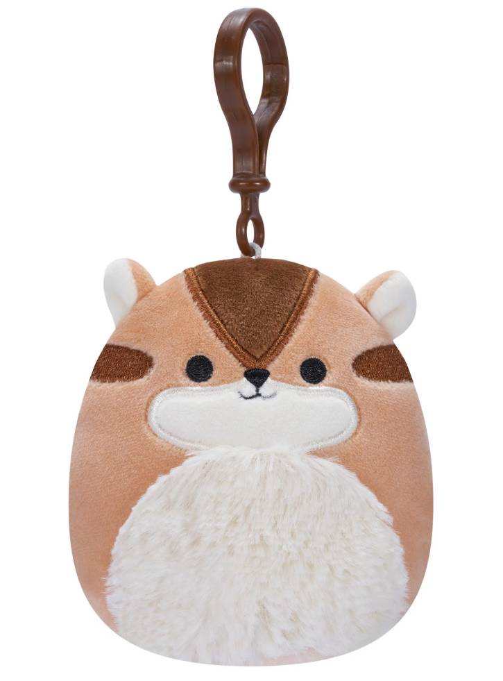 Plus Squishmallows P17 Clip On Melzie the Chipmunk 9cm