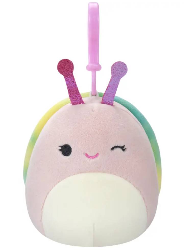 Plus Squishmallows P15 Clip On Silvana the Winking Snail 9cm