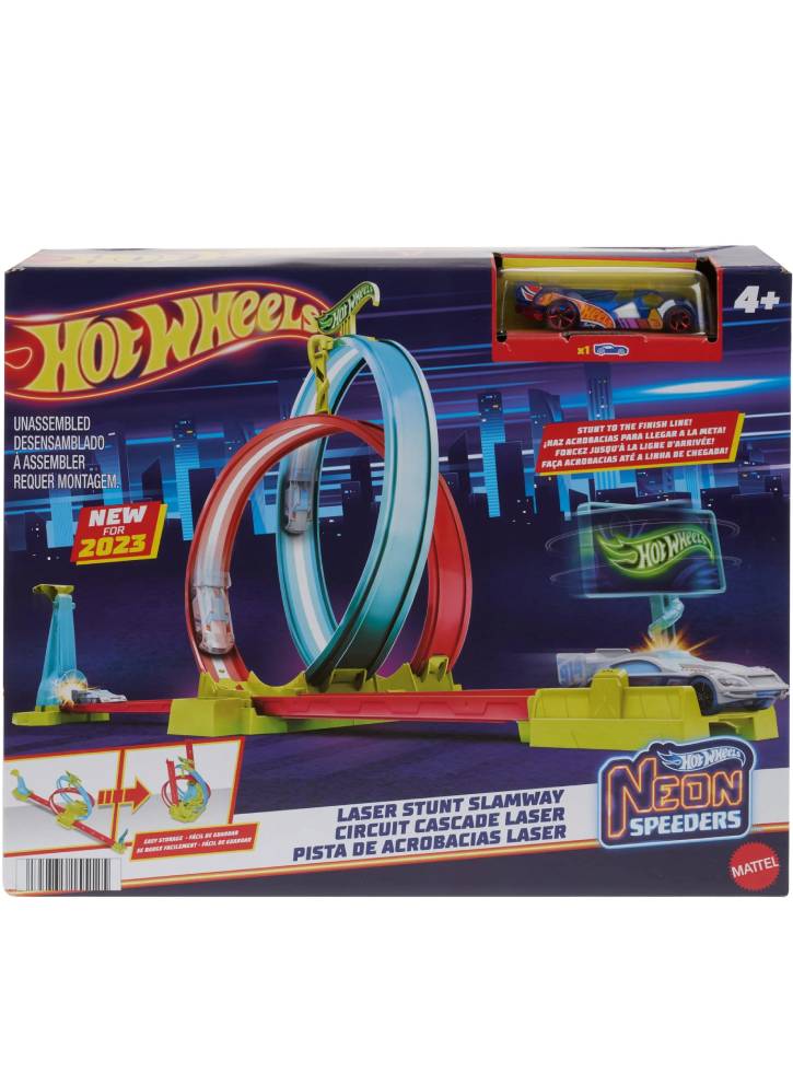 Hot Wheels Neon Speeders Laser Stunt Slamway (HPC05)
